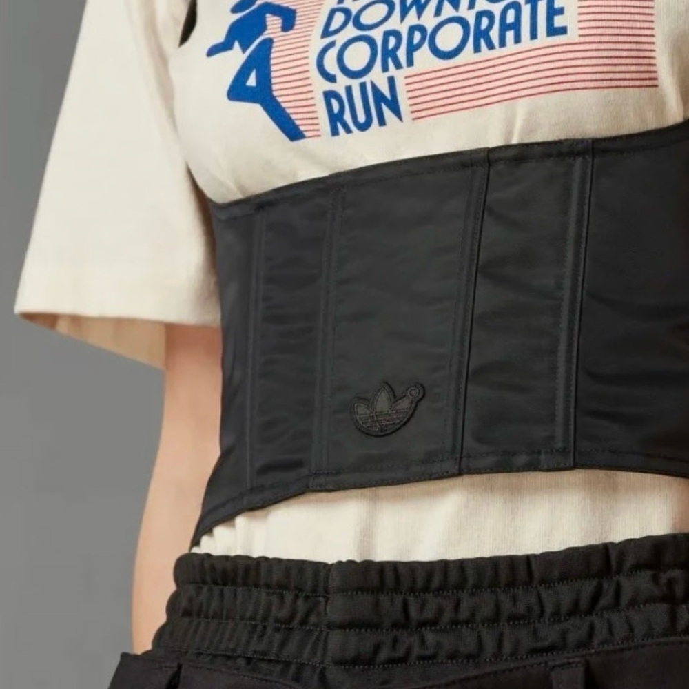 *NWT* ADIDAS ORIGINAL BLUE VERSION CORSET-BLACK-SIZE M - Picture 5 of 6